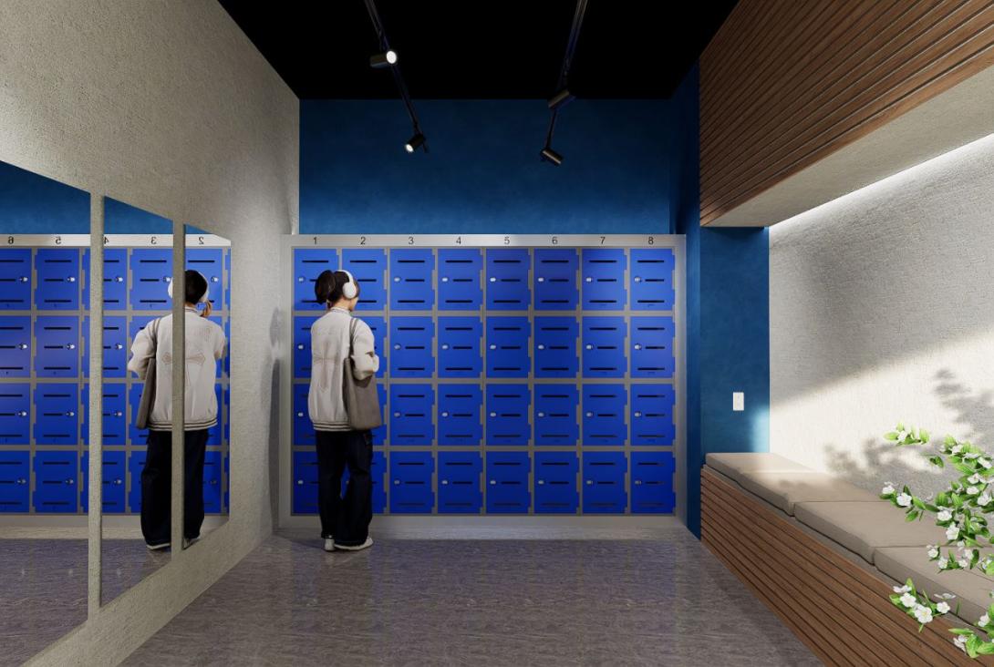 lockers azules